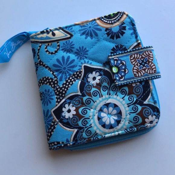 Vera Bradley Handbags - Vera Bradley Bali Blue Compact Wallet